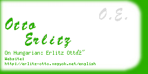 otto erlitz business card